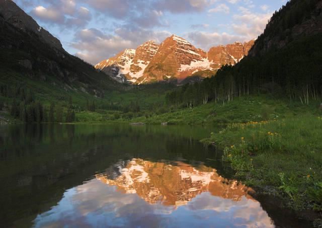 Maroon Bells Summer Sunrise print